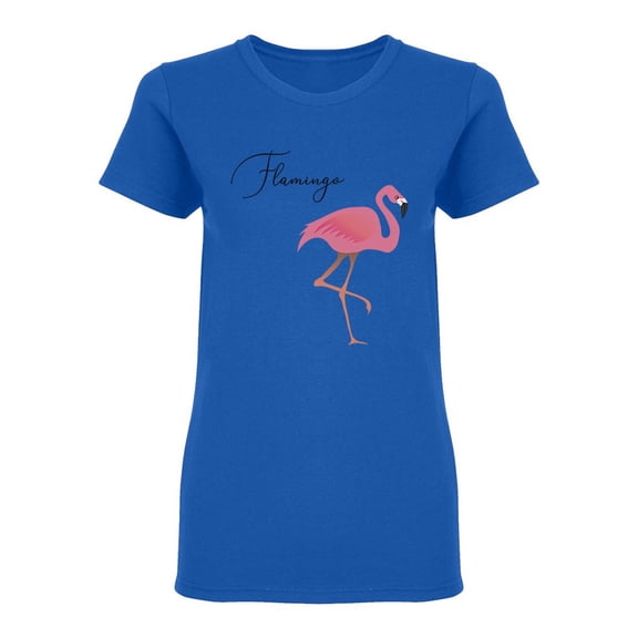 Pink Flamingo Design Shaped Tee Women's -Image by Shutterstock