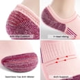 thumbnail image 5 of YOMYM 5 Pairs No Show Socks Womens Cushioned Athletic Hidden Liner for Sneakers Ankle Running Socks 6-8, 5 of 7