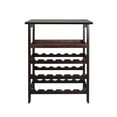 thumbnail image 1 of Casual Home 830-64 Solid Wood 18-Bottle Freestanding Wine Rack with Tabletop & Tray, 1 of 1