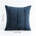 thumbnail image 4 of Decorative Square Throw Pillow Covers 18x18 Inch, Super Soft Chenille Pillows Farmhouse Fall Pillowcase for Living Room Bedroom Sofa Couch Cushion Cover Navy 45x45cm, 4 of 8
