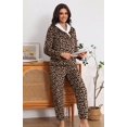 thumbnail image 6 of MINTREUS Women's Fluffy Pajamas Set Coral Fleece Pullover Pants Plush Sleepwear 2 Piece Pjs Set Warm Loungewear, 6 of 8