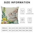 thumbnail image 5 of nygtbtfer Outdoor Throw Pillow Cover Colorful Egg Waterproof Cushion Pack Watercolor Flower on Burlap Pillow Cases Home Decoration for Patio Garden Couch Sofa, 5 of 5