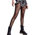 thumbnail image 1 of ORUYROP Collants Résille à Motifs pour Femmes Collants Taille Haute Bas Floraux, 1 of 6