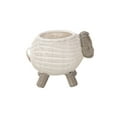 thumbnail image 6 of Kouboo Rattan Sheep Kids Storage Basket, Gift Baskets For Baby, Hand Woven Shelf Organizer, Gift Decoration Artwork, White & Gray, 6 of 6