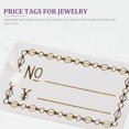 thumbnail image 4 of OUNONA 500Pcs Paper Price Tags for Jewelry Retail Use Writable Rectangular Marking Tag Label, 4 of 8
