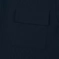 thumbnail image 6 of GrmtClth Men's Casual Textured Polo Shirt Dual Chest Pockets Short Sleeve Button Placket Top with Diamond Pattern Navy M, 6 of 6
