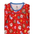 thumbnail image 5 of Cocomelon Infant and Toddler Girls Granny Gown Nightgown Red K219775CM, 5 of 7