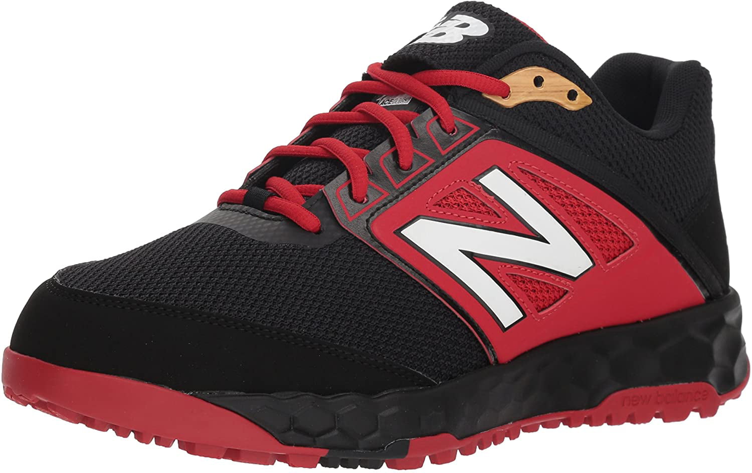 New Balance Men's 3000v4 Turf Baseball Shoe, Black/red, 7 2E US ...