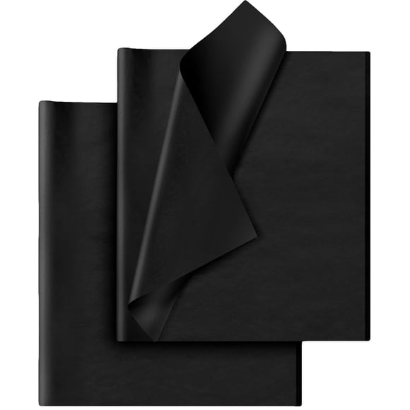 Papel de seda Hlonon 30 hojas 35 x 50 cm negro