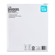 Pen+Gear Vibrant Color 8-Tab Dividers with Pockets
