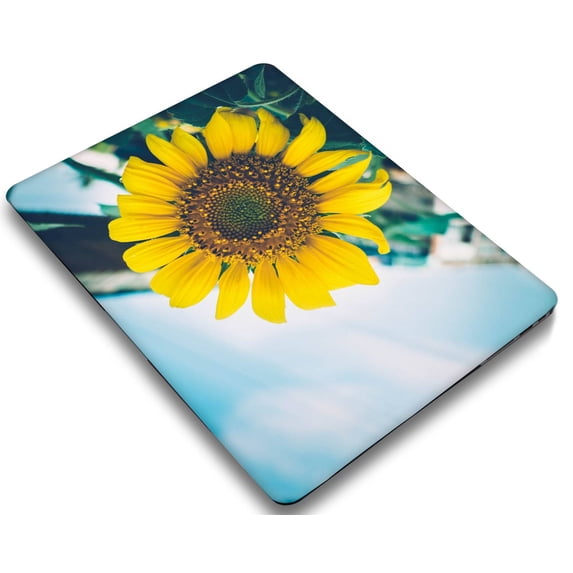 KSK KAISHEK Only Compatible Newest MacBook Pro 15" Case 2016 - 2019 Released Model A1707/A1990, Plastic Hard Case Shell Cover + Black Keyboard Cover, Flower 0805