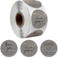 thumbnail image 1 of 500 Pieces Thank You Stickers, Gift Stickers, Kraft Homemade, Thank You Gift Stickers, Thank You Stickers, Round Baking Stickers Kraft, Christmas & Gi, 1 of 5