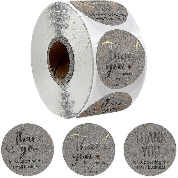 500 Pieces Thank You Stickers, Gift Stickers, Kraft Homemade, Thank You Gift Stickers, Thank You Stickers, Round Baking Stickers Kraft, Christmas & Gi