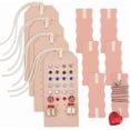 thumbnail image 1 of Juego de 10 organizadores portátiles para collares y pendientes, sin enredos, de cuero, para guardar joyas., 1 of 9