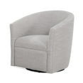 thumbnail image 3 of Bowery Hill Transitional Fabric Swivel Chair in Sea Oat Beige, 3 of 7
