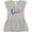 AC-Heather Grey, variant on Inktastic Lil Miss Pre K with Arrows and Hearts Girls Toddler Dress