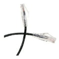 thumbnail image 1 of Cat6a Black Slim Ethernet Patch Cable, Pure Copper, Snagless Molded Boot, 1 foot, 1 of 1
