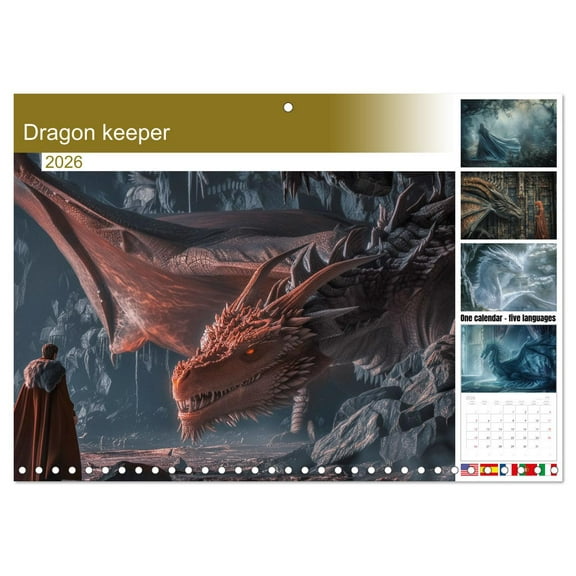 Dragon keeper (Monthly Wall Calendar 2026 11.7 x 16.5 (open)), CALVENDO 14 Month Calendar