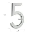 thumbnail image 6 of 8" Address Numbers For House,Modern House Numbers Large Silver Exterior Street Metal floating house numbers for outside Floating Mount Or Flush Mount Aluminum Home Door Number 5, 6 of 12