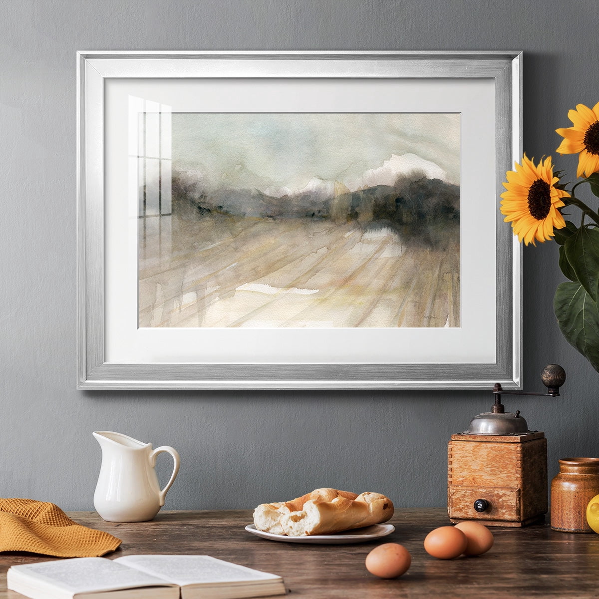 Abstract Field Premium Framed Print - Ready to Hang