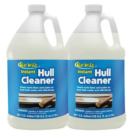 2-Pack Star Brite Instant Hull Cleaner 1 Gal. Cleans Boat Scum Lines and (Best Way To Clean A Boat Hull)