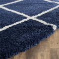thumbnail image 3 of Safavieh Hudson Shag 7 Pieds Round, Tapis Tissé Mécaniquement en Marine et Ivoire, 3 of 3