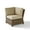 Sand and Brown, variant on Crosley Furniture Bradenton Wicker Corner Outdoor Sectional Chair