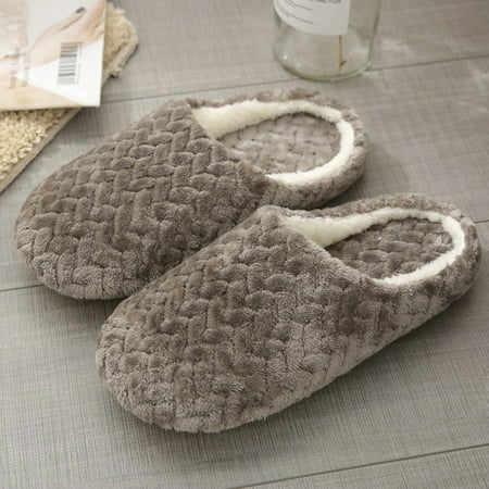 

Foraging dimple Unisex House Slippers Slip-On Anti-Skid Flower Indoor Casual Shoes Snow Slipper Coffee