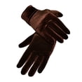 thumbnail image 5 of Skymirror 1 Pair Women Fall Winter Gloves Velvet Five Fingers Solid Color Shopping Guide Gloves Thick Non-Slip Warm Windproof Prom Party Jewelry Shop Sales Gloves, 5 of 8