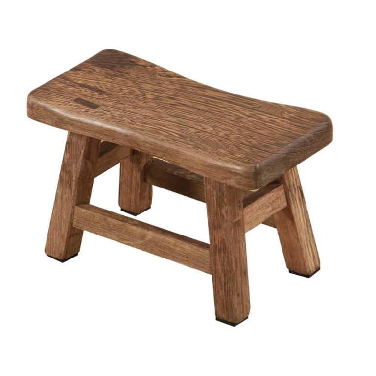 OUNONA Wood Stool Wooden Small Stools Miniature Display Chairs