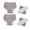 Grey, variant on 2 Pack Washable Incontinence Underwear for Men/Women, TPU Leakage-Proof Adult Cloth Diaper Nappy with Inserts, Reusable Absorbent Urinary Briefs for The Elderly, Disabled, Postpartum