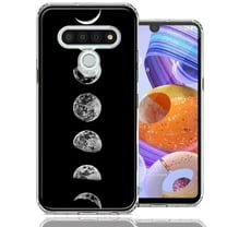 MUNDAZE For LG Stylo 6 Moon Transitions Design Double Layer Phone Case Cover