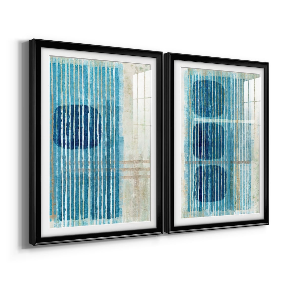 Wexford Home Blue Blue Horizon I Premium Framed Print, 30.5" x 42.5" - Ready to Hang, Black (Set of 2)