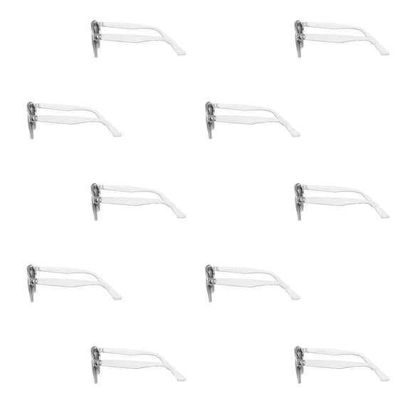 10 Cosmic Stellar Round Sunglasses Pack - UV 400, Outdoor - Clear