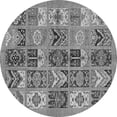thumbnail image 1 of Ahgly Company Indoor Round Abstract Gray Modern Area Rugs, 6' Round, 1 of 4