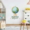 thumbnail image 2 of Behavior World Globe Life Quote Cartoon Quotes Decors Wall Sticker Art Design Decal for Girls Boys Kids Room Bedroom Nursery Kindergarten Home Decor Stickers Wall Art Vinyl Decoration (40x35 inch), 2 of 2