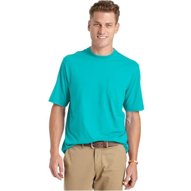 IZOD - IZOD Mens Double-Layer Jersey Basic T-Shirt, blue, Small ...