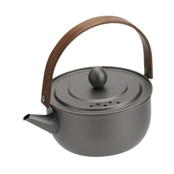 backpacking mini teapot REDCAMP 0.8L Outdoor Camping Kettle, Aluminum Water Pot with Carrying Bag, Compact Lightweight Tea Kettle 14.0014.0013.10cm/5.505.505.15in Volume Boundless Voyage 600ml Portable Camping