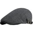 thumbnail image 6 of CoCopeaunts Beret Hat Male Female Autumn Winter Hat Adjust Flat Ivy Cap Striped Artist Painter Beret Hat Newsboy Cap, 6 of 7