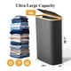 thumbnail image 2 of Cesto de ropa sucia Foluck Slim, 60 L, impermeable, plegable, negro, 2 of 6