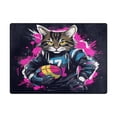 thumbnail image 2 of Cat and Football Area Rug Washable 80 x 58 Floor Carpet Mat Non Slip for Bedroom Living Room Home Decor, 2 of 7
