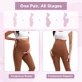 thumbnail image 5 of INNERSY Maternity Leggings Over the Belly High Waisted Pregnancy Yoga Pants for All Stages(XL,Dark Coffee), 5 of 9