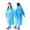 Sky Blue, variant on Boys Girls Rain Coat Hooded Spring Summer Solid Color Buttoned Thick Poncho Waterproof Windproof Kids Rain Gear