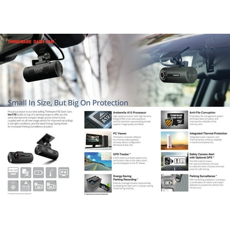 THINKWARE - F70 Dash Cam - Black