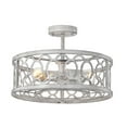 thumbnail image 3 of Tookss 18.11" Flush Mount Ceiling Lights Fixture 3xE26(Bulbs Not Included) Vintage Metal Cage Ceiling Lamp For Farmhouse Kitchen, 3 of 9