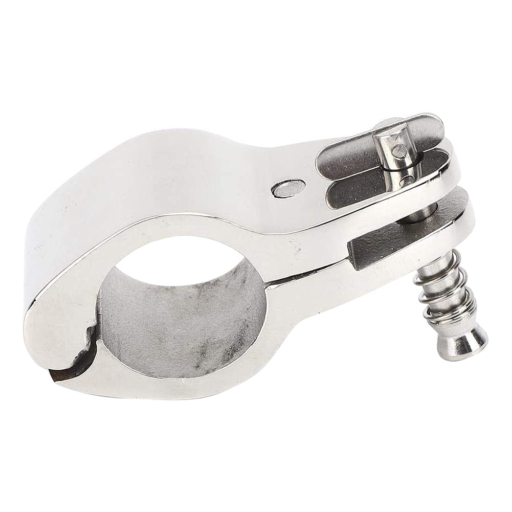 Boat Awning Hardware Fitting 7/8in Stainless Steel Heavy Duty Jaw-like Slide Hinged Bimini Top Hardware Fitting for Marine Boat Yacht