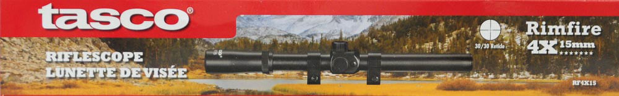 Tasco Rimfire Riflescope 3-7x20mm Matte Black, RF37X20, 3/4" Tube