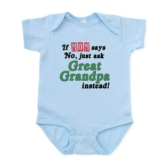 CafePress - Just Ask Great Grandpa! Baby Onesie - Baby Light Bodysuit, Size Newborn - 24 Months