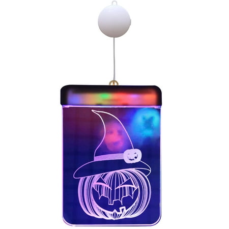 

AerDream Halloween Lights Energy-saving High Brightness Horror Design Simple Installation Non-Glaring Pumpkin Witch Skull LED Hanging Lights Decor for Home