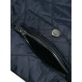 thumbnail image 6 of DARING DIVA Women's Zip Stand Collar Quilted Padded Vest XS Dark Blue, 6 of 8